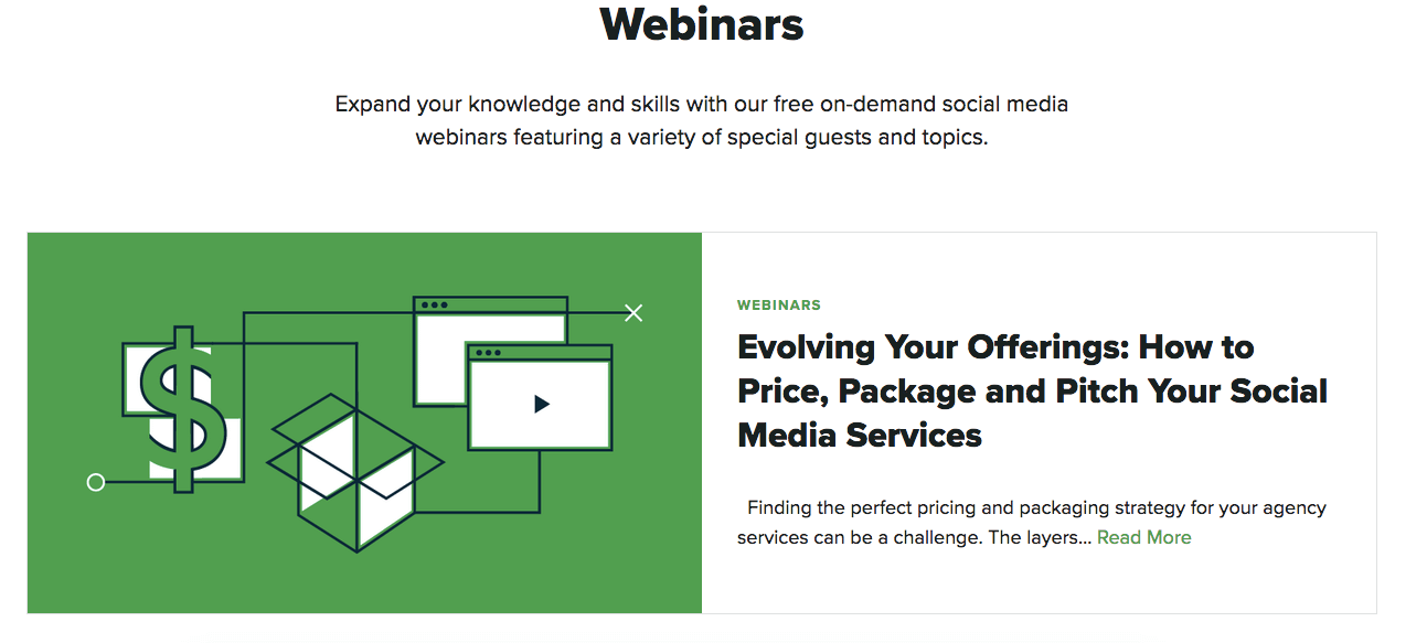 free sprout social media marketing education