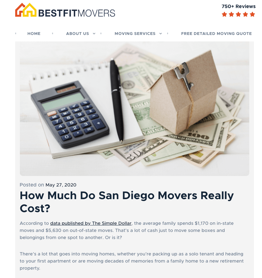 moving company blog post