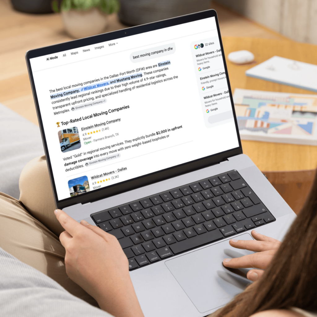 AI Search for Moving Companies